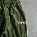 Corteiz Green Velour Set