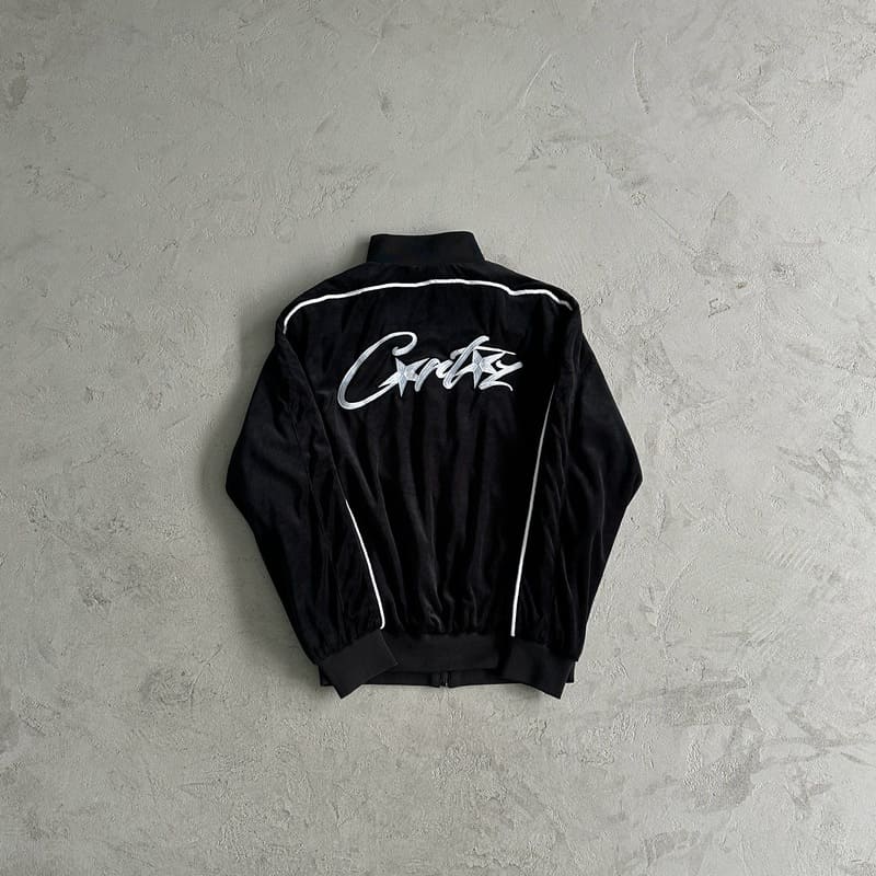 Corteiz Black Velour Set