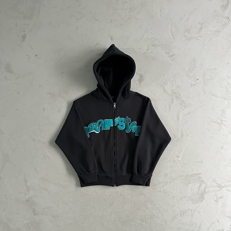 Trapstar Wildcard Chenille Blue Black Set
