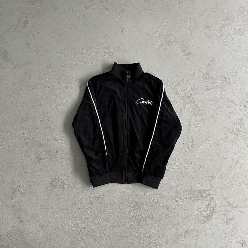 Corteiz Black Velour Set