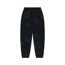 Denim Tears Cotton Wreath Sweatpants "Black Monochrome"