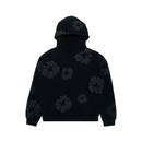 Denim Tears Cotton Wreath Hooded Sweatshirt "Black Monochrome"