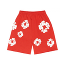 Denim Tears The Cotton Wreath Shorts "Red"
