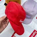 Supreme Suede Camp Red Cap